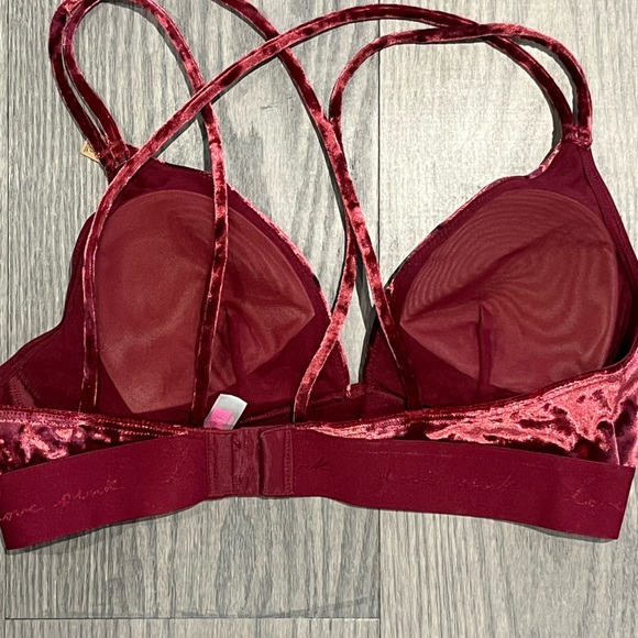 PINK by Victoria Secret Velvet Bralette - Picture 2 of 4